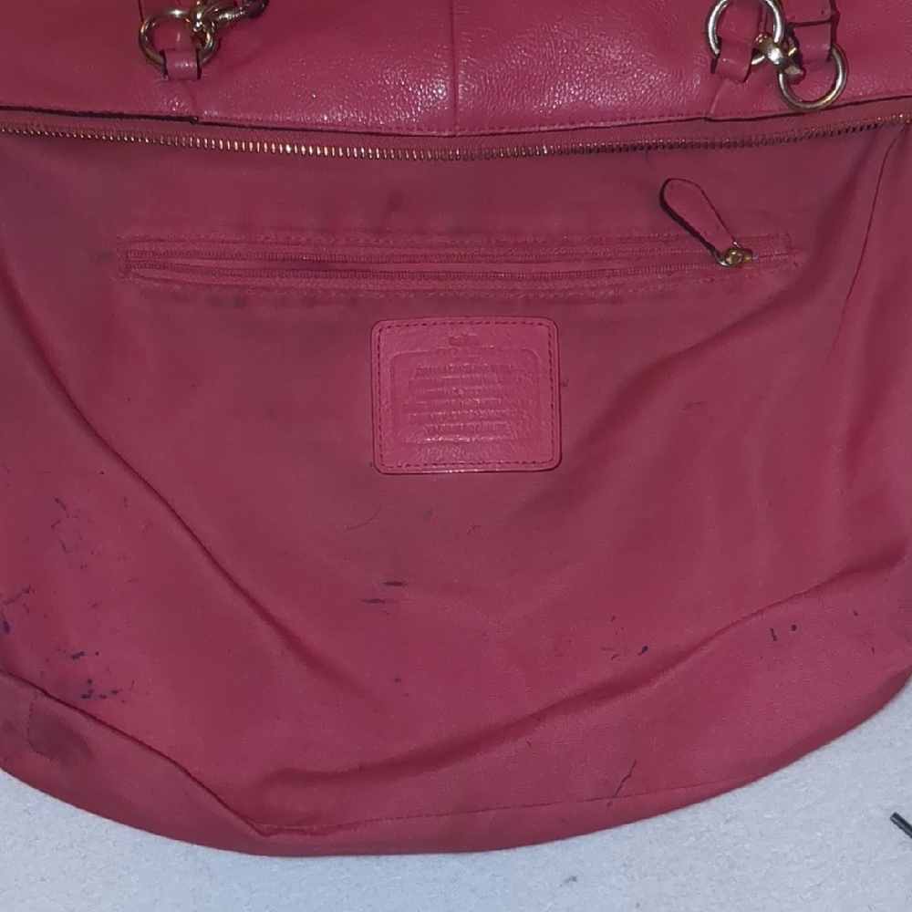 🔥HOTT💖 - Coach Pink Ava Pebble 2- Way Leather Tote🔥 - Picture 11 of 16